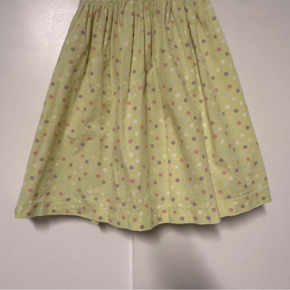 Laura Ashley Smocked Lime green floral print Dress Size 4 - Picture 5 of 7